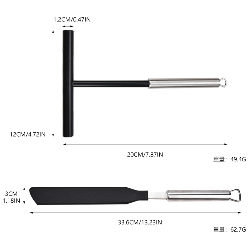 Stainless Steel Pancake Scraper Pancake Fruit Tool Pancake Spreading Pancake Scraper Artifact Spreading Pancake Scraping Egg Cake