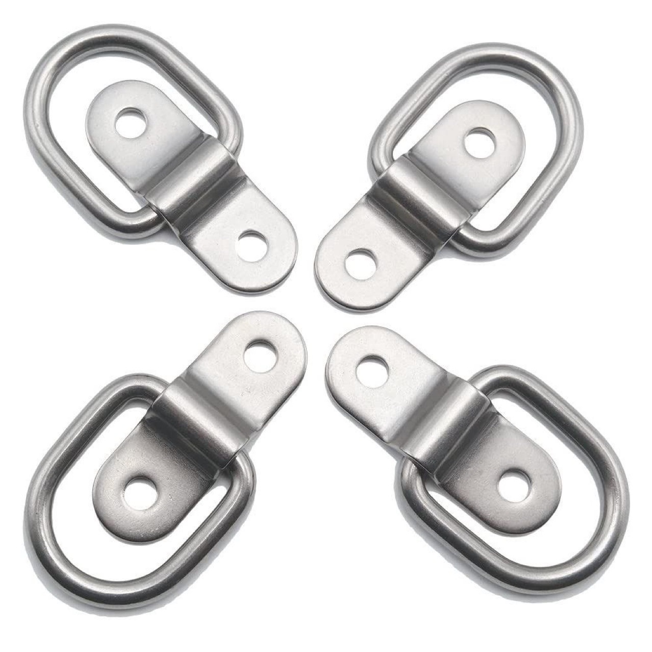 Multifunctional D-type pull ring rope buckle cargo trailer anchor point triangle hook truck trailer pull ring rope hook