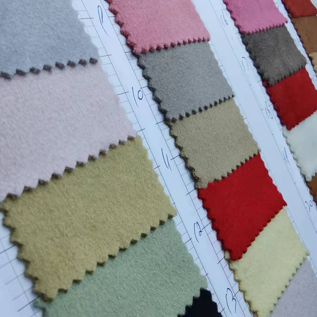 Antelope Fleece Slub Wool Single Shun Ry Cotton Polyester Wool Coat Coat Wool Fabric Spot Supply