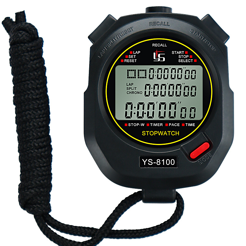 Factory wholesale YS-810 yisheng 10~100 stopwatch timer sports training running students exercise referee