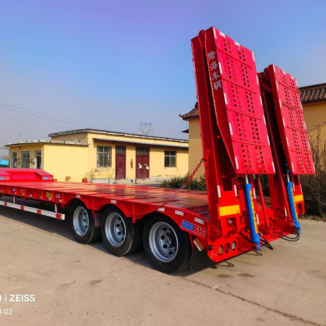 Supply 13.75m Large Plate Transport Semi-Trailers, Flatbed Semi-Trailers, Container Flatbed Transport Semi-Trailers