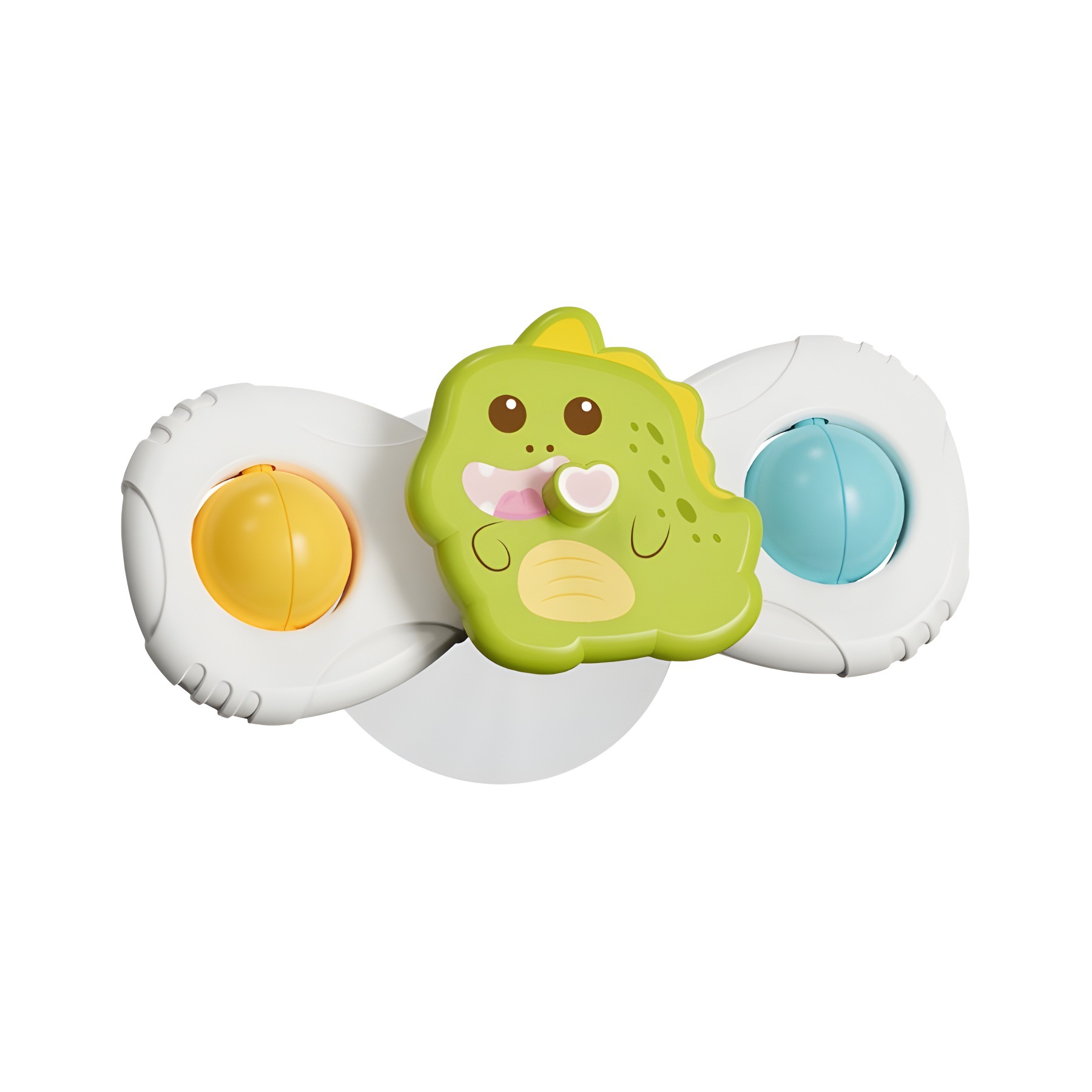Cross-border children's sucker turning music pacifying toy spinning top baby can chew bathroom water play small toy