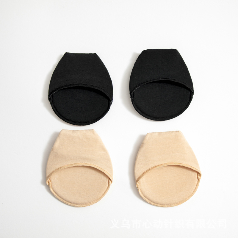 Summer New Cotton Half Palm Socks Shallow Mouth Non-slip Anti-pain Invisible Women Boat Socks Thin High Heels Pocket Pad Socks