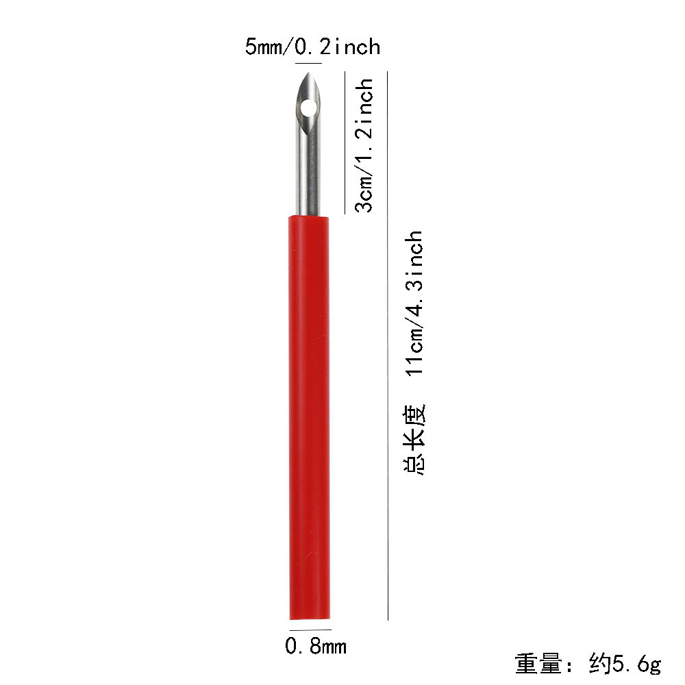 Embroidery 5mm Poke Flower Needle Rubber Handle Non-slip Old Style Poke Flower Needle Poke Le Poke Pen Poke Embroidery DIY Hand Tools