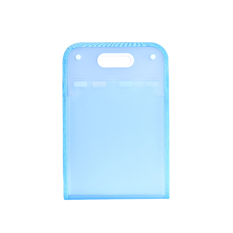 Vertical edging organ bag pp translucent folder portable briefcase student examination paper business office file bag