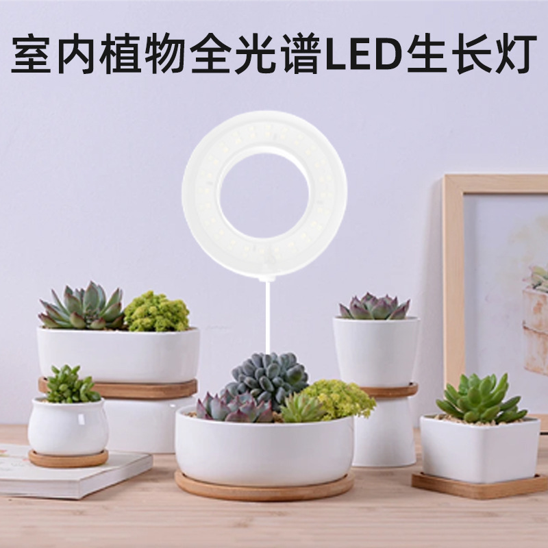Led Plant Growth Light Full Spectrum Ceiling Plant Lamp Indoor Flower Stand Potted Plant with Timing Plant Fill Light
