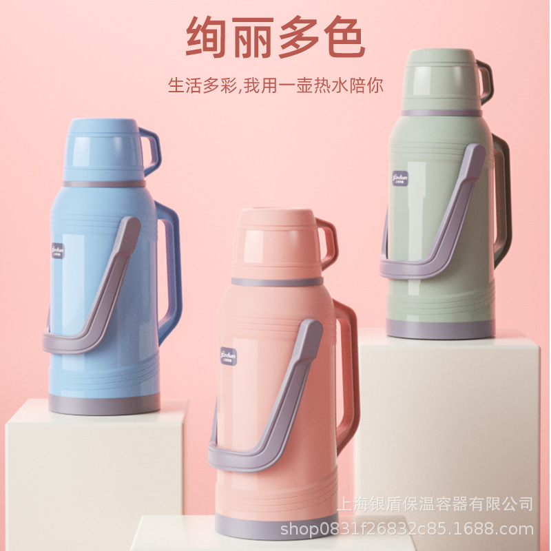 Пластиковый старомодный термос, для студентов, 8 фунтов, 3.2 литра, большая емкость