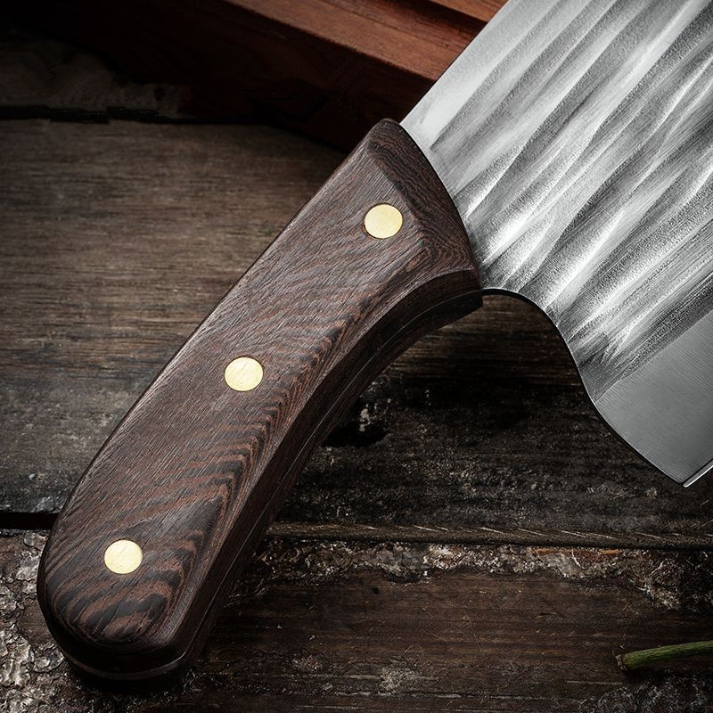 Internet Popular Handmade Forged Fish Head Knife Household Chopper Sharp Slicing Knife Chopping Dual-purpose Knife Grinding-free Chopper