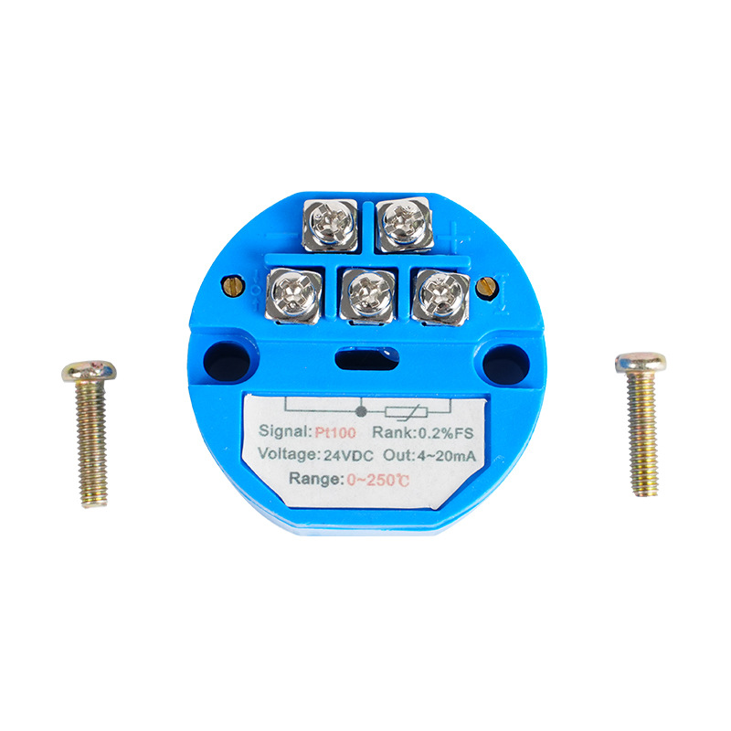 Pt100 temperature transmitter 4-20mA/0-10V signal amplifier integrated temperature transmission module