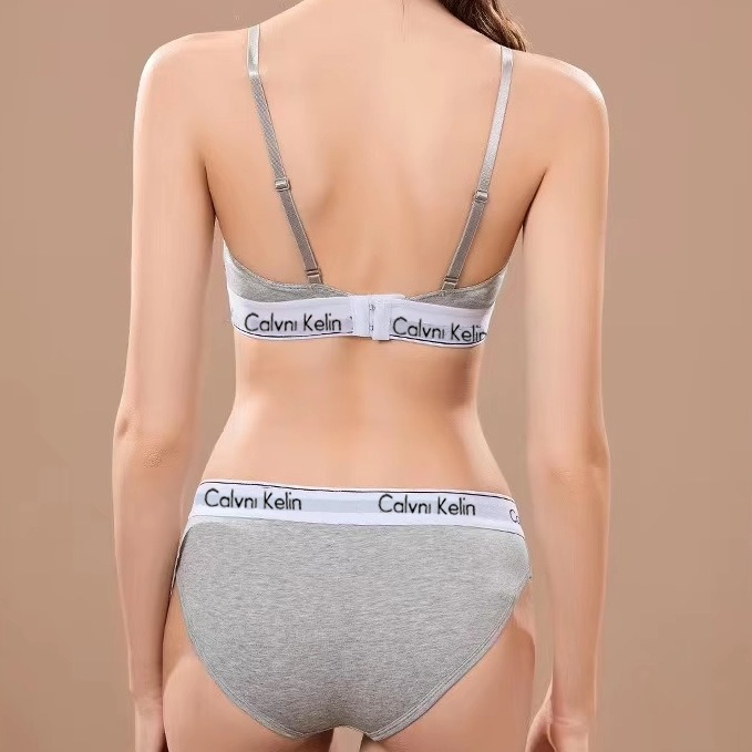 Pure Cotton Camisole Comfortable Small Breast Push-Up Breast Pad Women's Intimates Set Triangle Four-Corner Pure Cotton Shorts Oxck