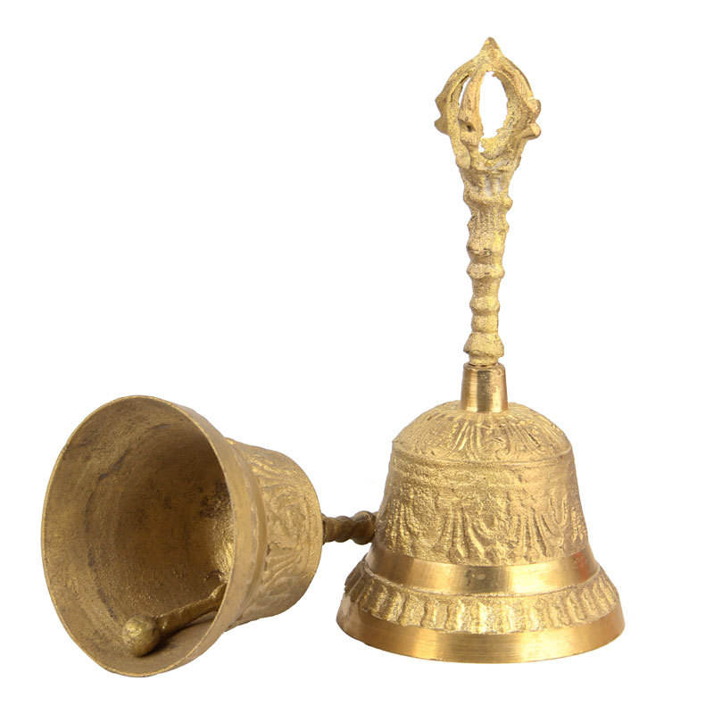 Brass King Kong Bells and Pestles Hand Rattling Bells and Bells French Bells National Musical Instruments Nepal Bronze Bells Ornaments