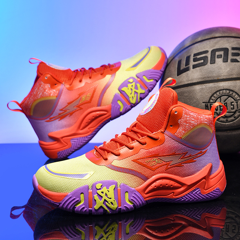 Yuanyang 6 детские кроссовки для учеников начальной и средней школы 7 баскетбольные кроссовки 8 мальчиков 9 спортивные кроссовки для цементного пола практичные для молодежи 15 лет