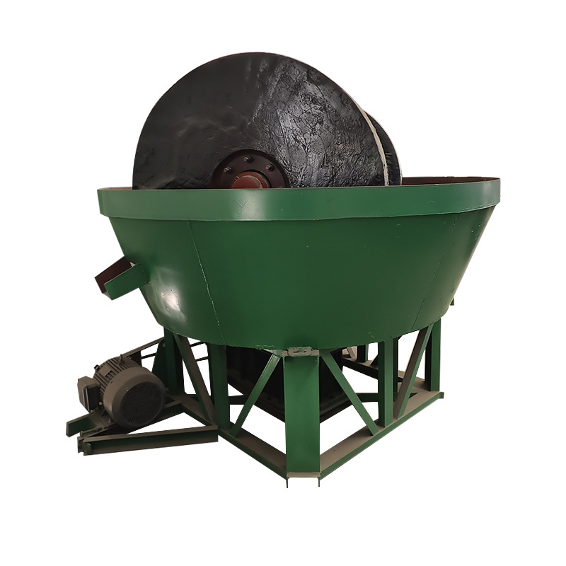 Mining Equipment Large and Small Two-Wheel Three-Wheel Mercury Gold Mine Gold Mill Manufacturer Double Roller Mill Wet Mill