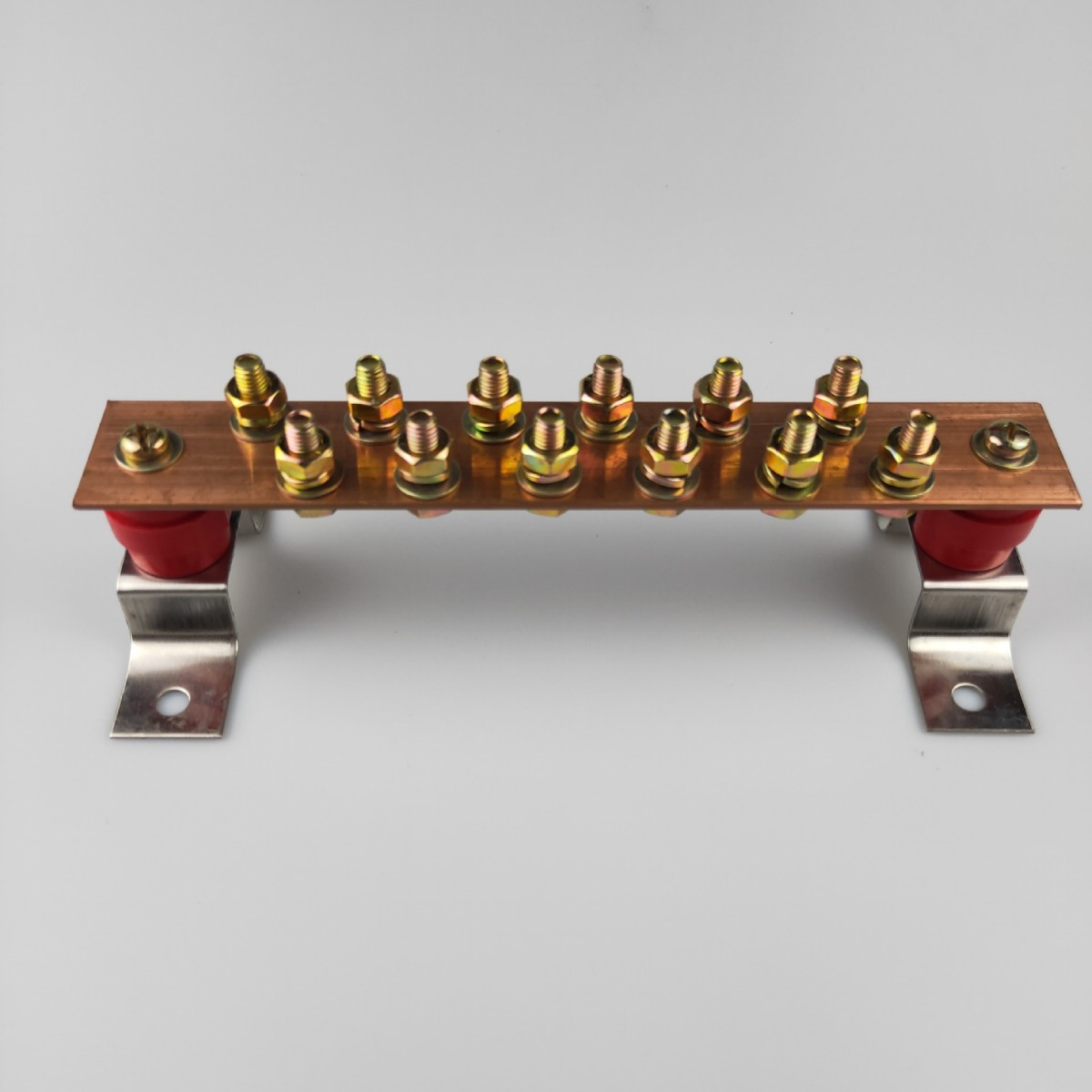 Copper Grounding Smoke Row Equal Electrical Position Grounding Terminal Row Room Cabinet Anti-Static Grounding Copper Wiring Row