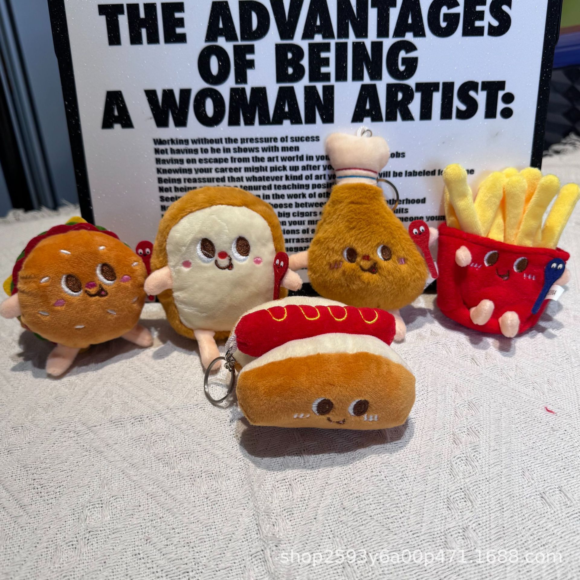 Children's 2025 New Toy Burger Pendant Doll Stall Small Commodity Popular Keychain Doll Doll Wholesale