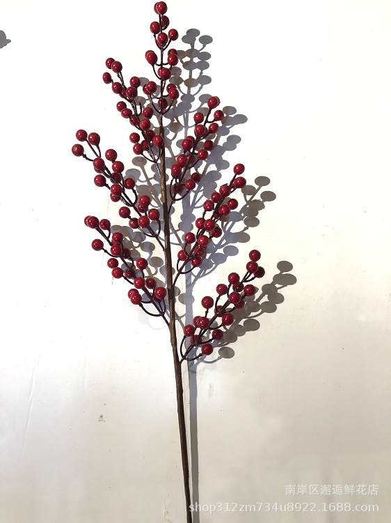 New Year's Eve Flower Material Artificial Holly Eucalyptus Fortune Ginkgo Gold Leaf New Year Decoration Blessing Bucket Spring Festival Ornaments