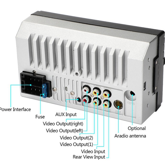Hd Car Mp5 Player Capacitive Screen with Touch Carplay Bluetooth Call Reversing Old Three Models 7018B