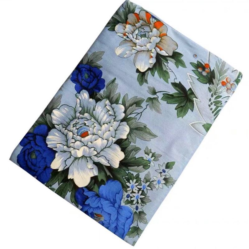 National big flower style thickened peony rich Kang single bed sheet single student dormitory tatami bed sheet large bed sheet