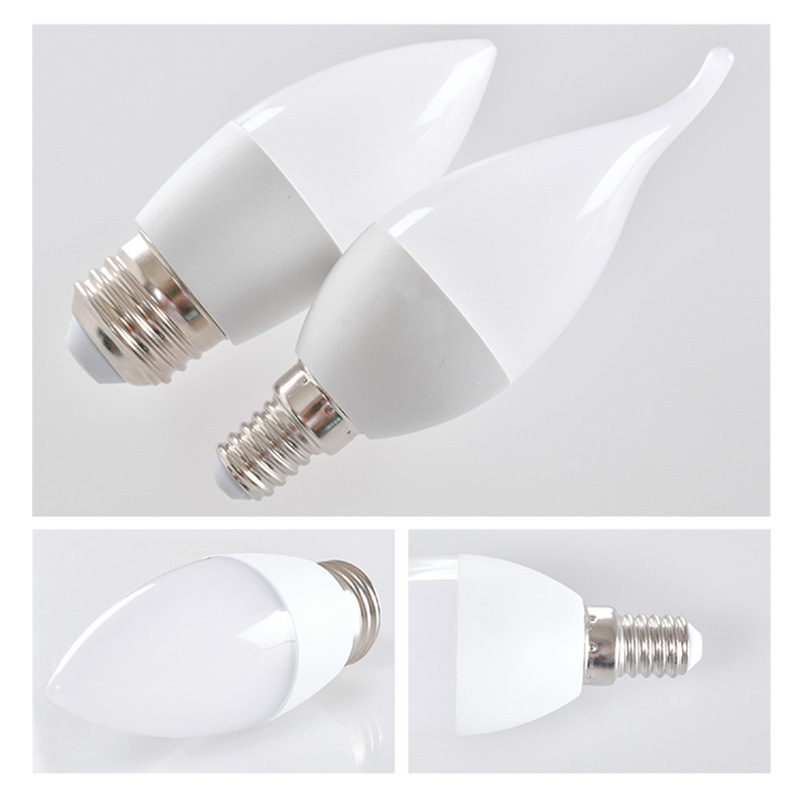 Foreign trade cross-border new led candle bulb e14 pull tail tip bulb highlight bulb led candle bulb wholesale