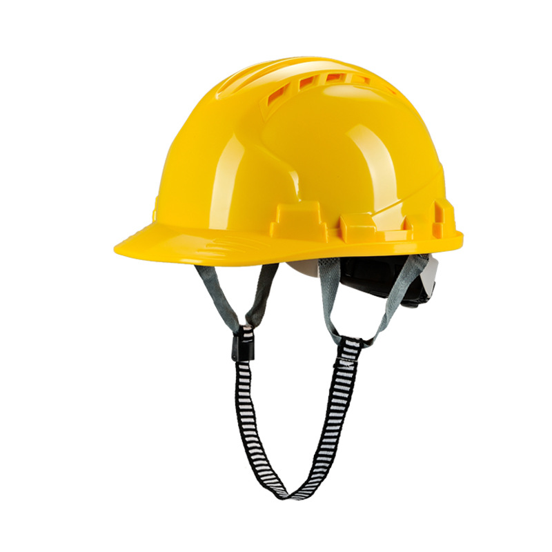 Security Helmet Construction Site Thickeneded National Standard Breathable Anti-Smash Abs Helmet Construction Engineering Logo Printing