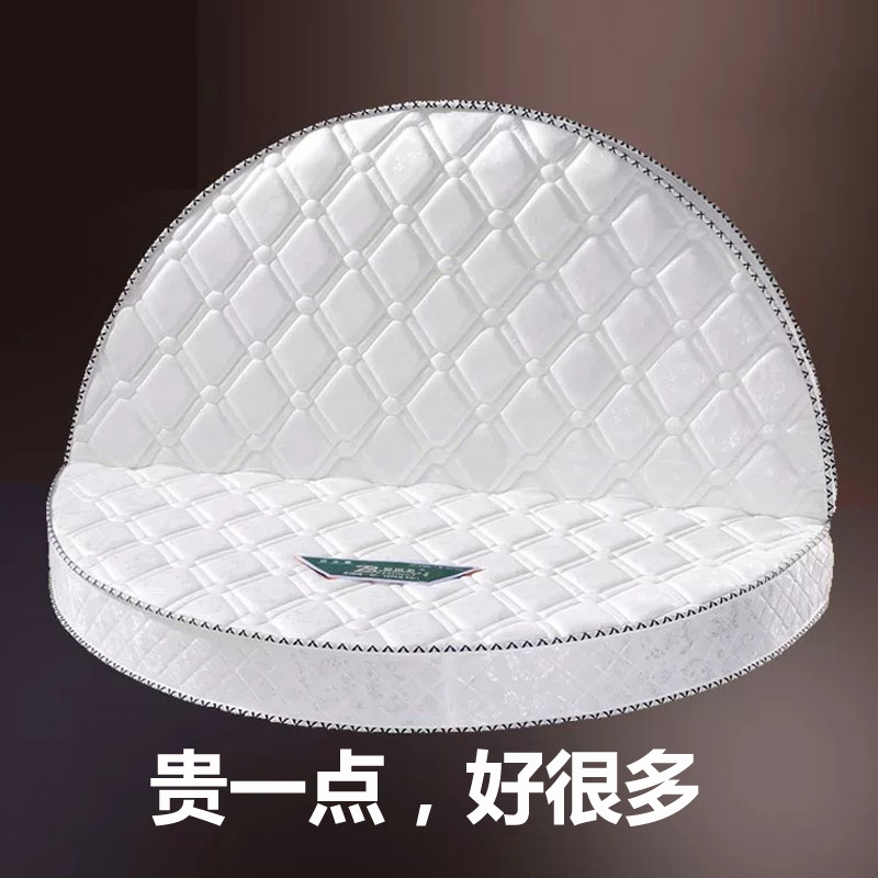 Пружинный круглый матрас, складной, двойной, 2м, 2.2м, жесткий, коричневый, утолщенный