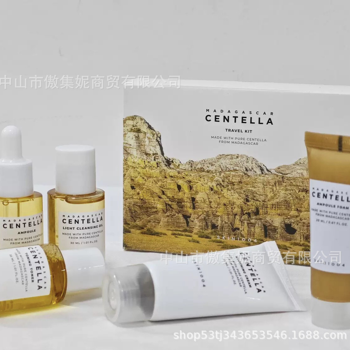 Новый Продукт Skin1004 Центелла Азиатская Путешествующий Набор Уход за Лицом Набор Успокаивающий и Увлажняющий Центелла Азиатская Путешествующий Набор