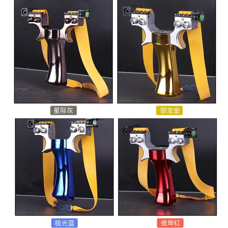 High-Precision Slingshot 98K Outdoor Quick-Pressure Laser Adult Competitive Flat Leather Infrared Powerful Legend Slingshot Collection