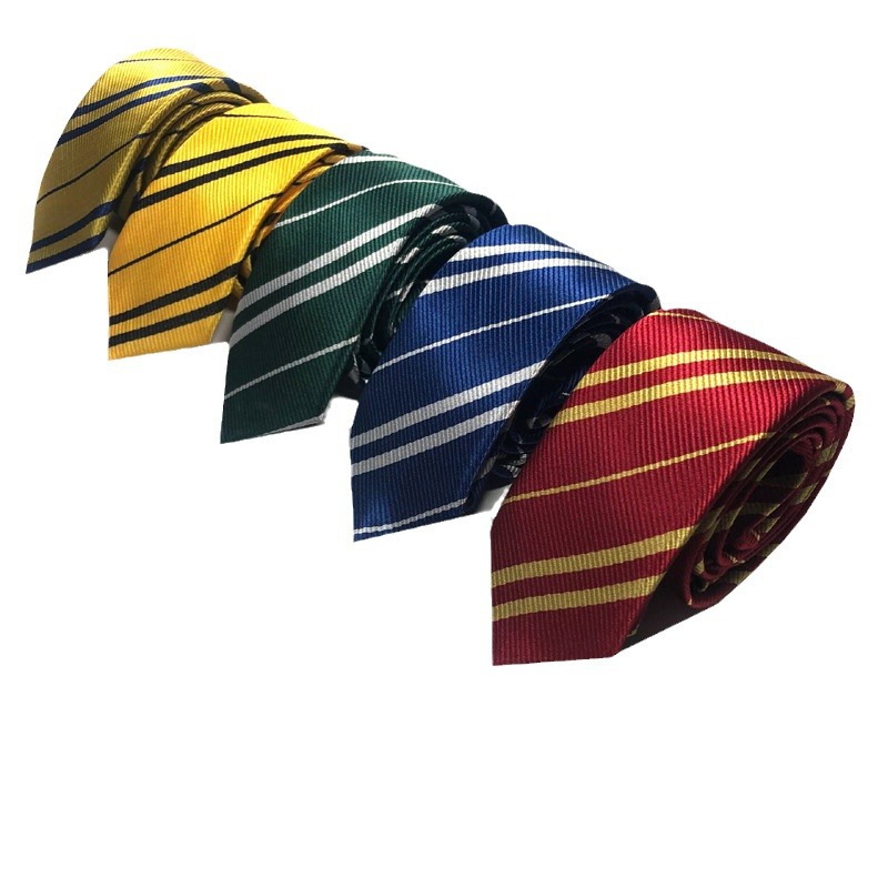 Harry Potter Tie Male and Female Magic Academy Christmas Animation Cosplay Stripesd Jk Uniform Tie