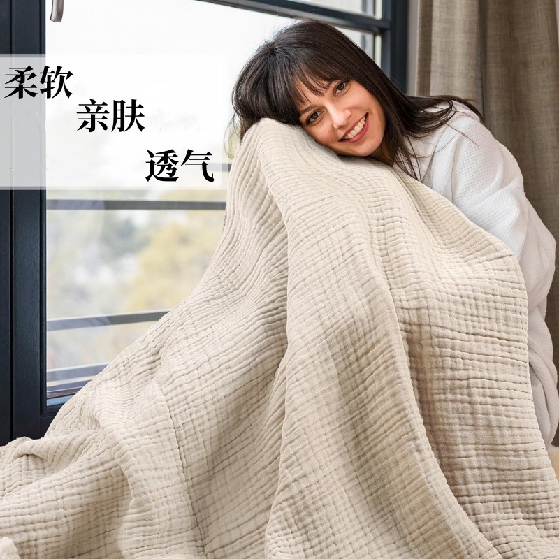 Tengmei baby gauze cotton wide-brimmed gauze children's quilt bath towel 110*110 fluorescent hug cross-border generation hair