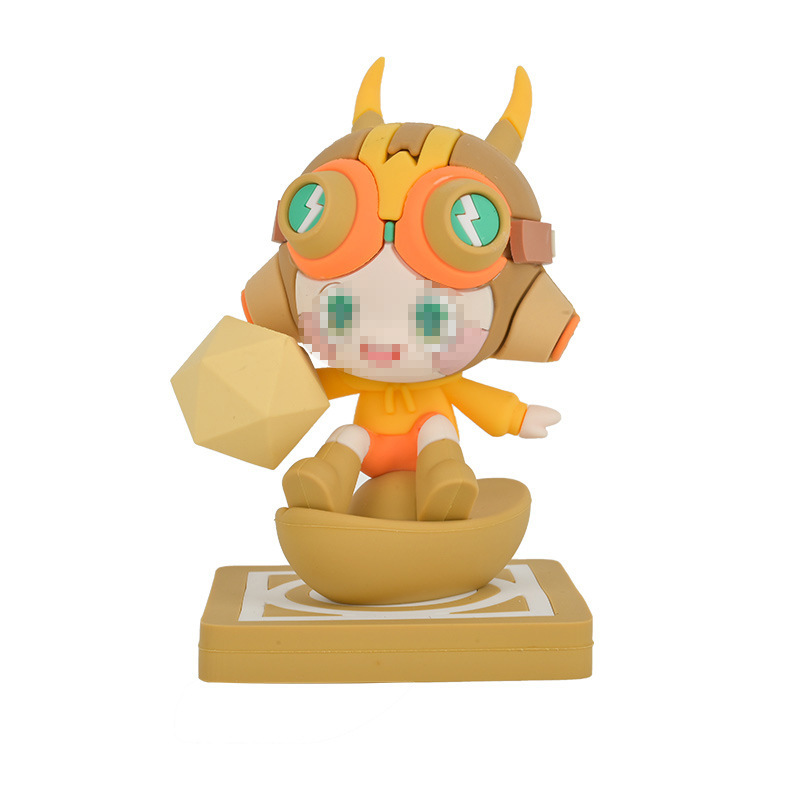 Pvc Resin Crafts Ornaments Blind Box 3D Mascot Trendy Anime 3D Silicone Resin Doll