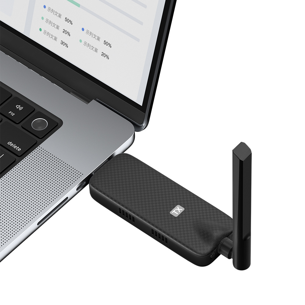 One-shot multi-receiver wireless screen projector 50 m HDTV wireless transmitter notebook computer to projector TV point