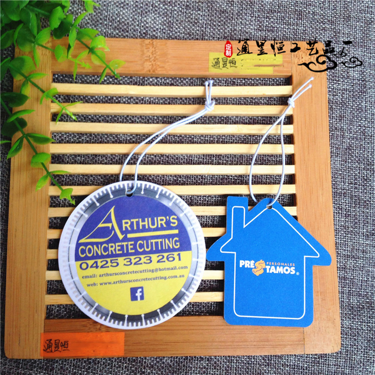 Customized Car Deodorizing Car Fragrance Tablets Clothing Tags Home Wardrobe Hangings Aromatherapy Air Outlet Essential Oil Fragrance Tablets Sachet