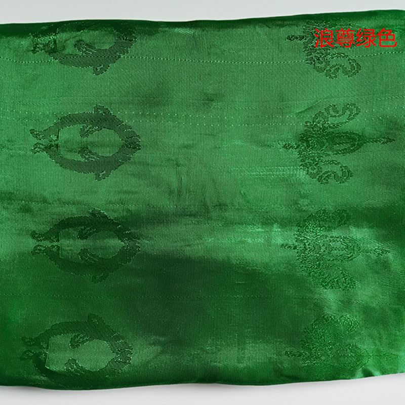 Factory price wholesale Xizang wave statue 3 meters long Hada eight treasure pattern five colors Jacquard dark flower Hada