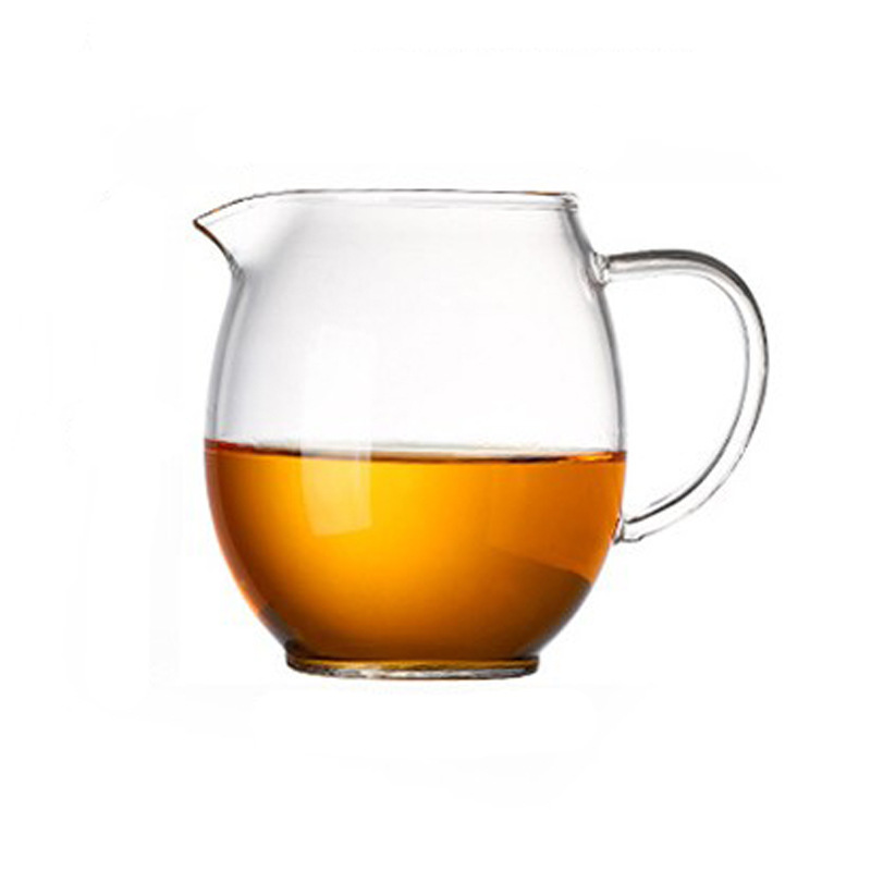 Glass fair cup tea set big gentian glass tea set high borosilicate glass tea sea home kung fu tea set heat resistant