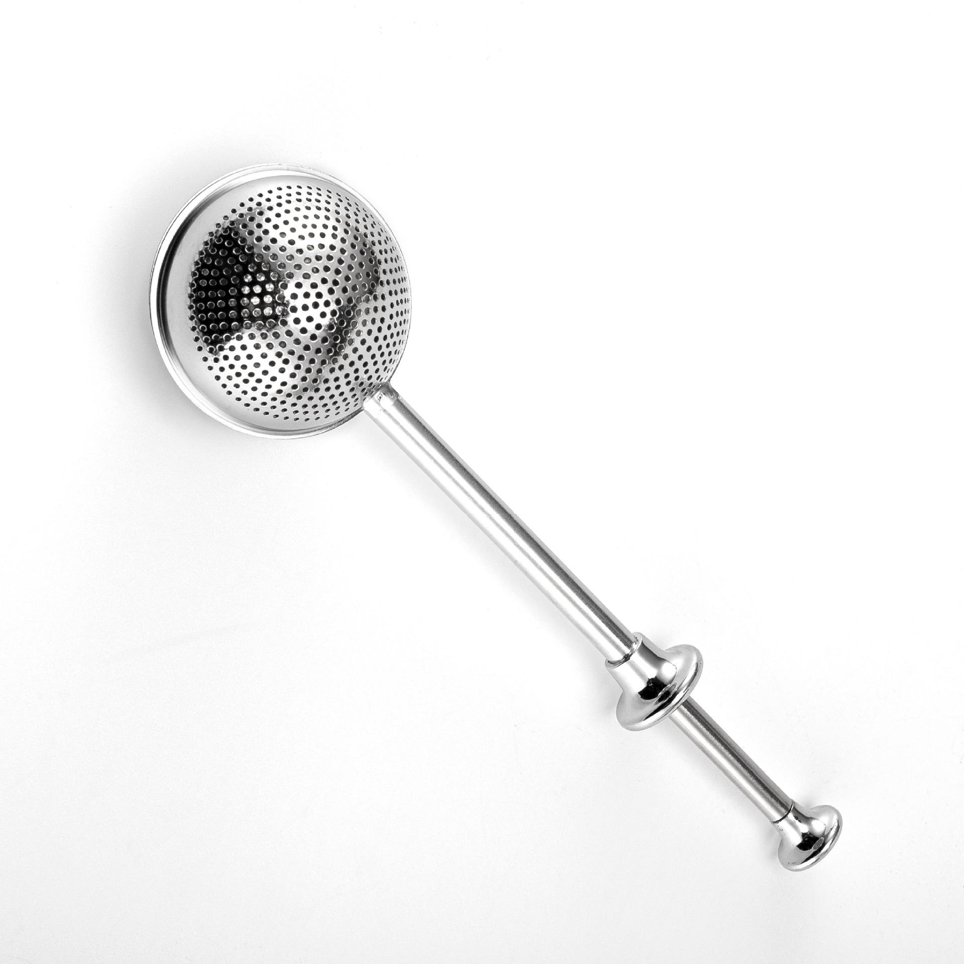 Factory direct supply round ball large telescopic half leak tea filter Amazon 304 stainless steel tea filter tea ball tea