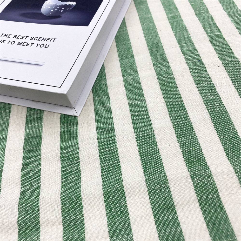 Spot Supply Polyester Cotton Horizontal Strip Yarn-dyed Striped Fabric Simple Modern Strip Fabric Multicolor Polyester Cotton Yarn-dyed Bamboo Stripe