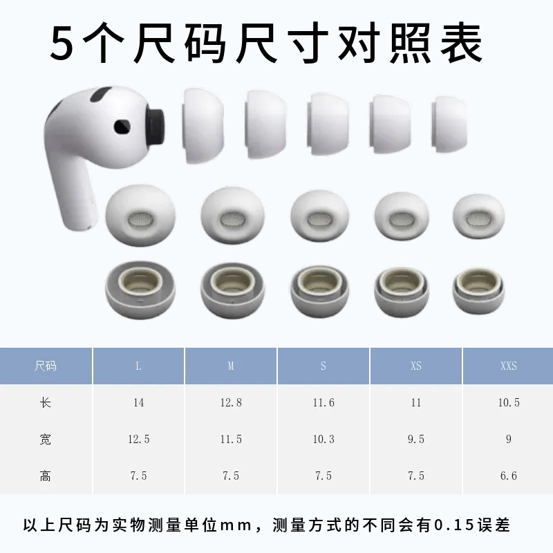 Factory Suitable for 2025 New AirPods Pro 3Rd Generation Ear Caps Apple Silicone Earphone Earmuffs Earphone Plugs Wholesale