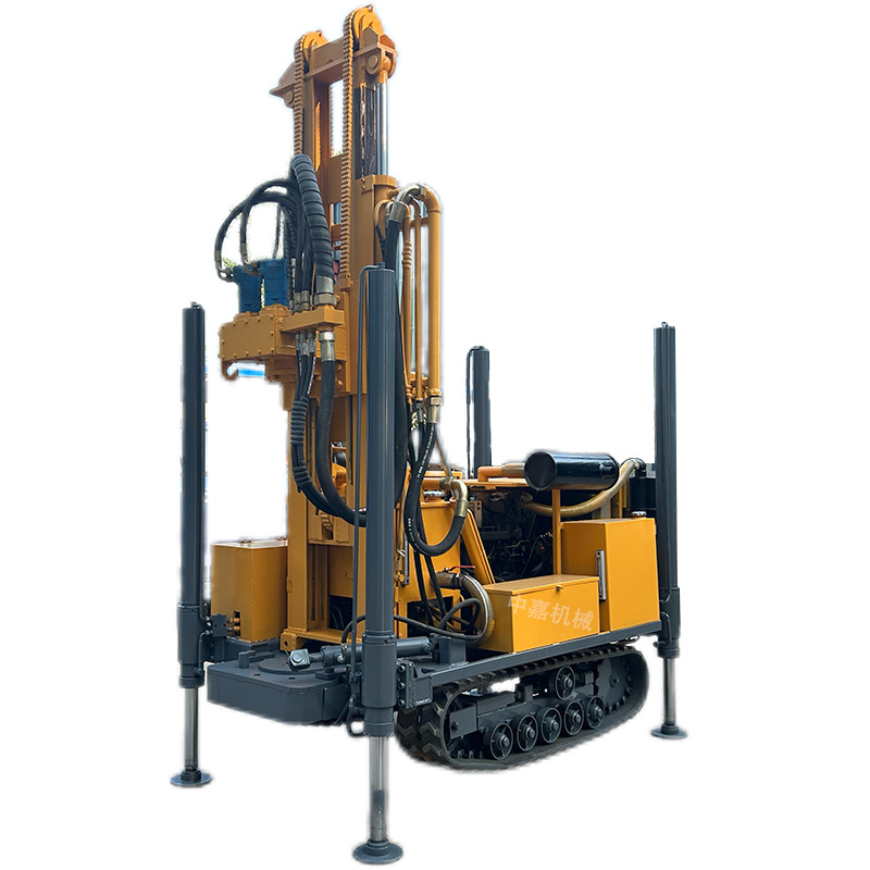 Pneumatic Water Well Drilling Rig, Crawler Water Well Drilling Rig, Rock Layer Drilling, Efficient Operation, Fast Drilling, Pneumatic Drilling Equipment