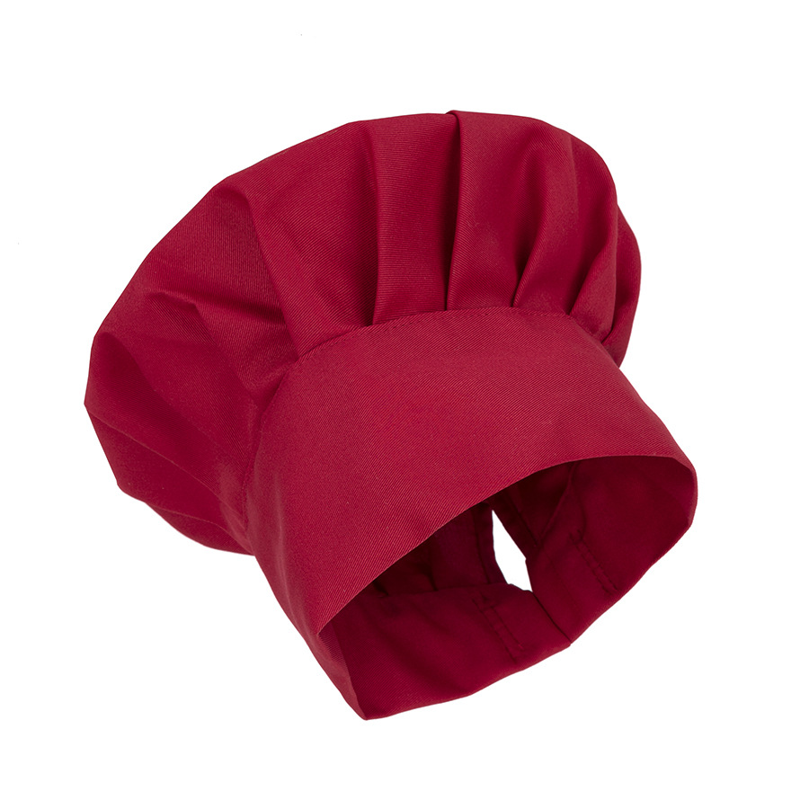 Hotel Kitchen Waiter Work Cap Pleated White Chef Hat Noodles Food Factory Mushroom Cloth Hat for Men and Women