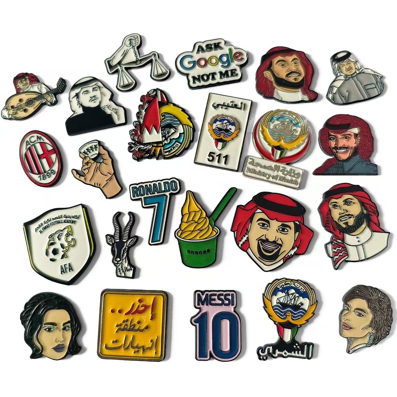 Customized Mobile Phone Decorative Stickers, Magnetic High-End Stickers, Stereo Metallic Zodiac Signs, Natal Buddha, Thai Metal Stickers