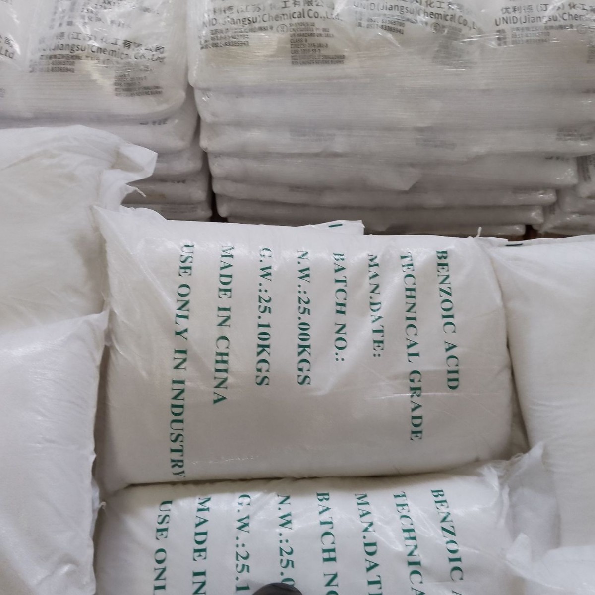 Benzoic Acid Industrial Grade Nanjing Sf/Shandong Tenglong Water-White Benzoic Acid Wuhan Organic Sodium 99.8 High Purity