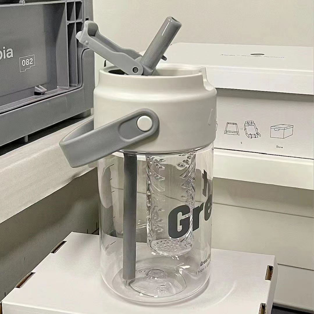 Летний стакан большой ёмкости, для девушек, с высоким цветовым значением, портативный спортивный, новый студенческий стакан с отделением для чая