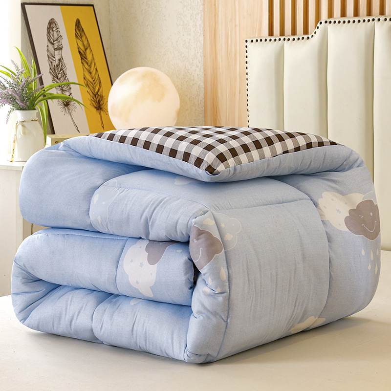 Оптовая Продажа Квилта Зимний Квилт Ядро Студенческое Общежитие Односпальный Двойной Квилт Весенний и Осенний Утолщенный Теплый Четырехсезонный Универсальный