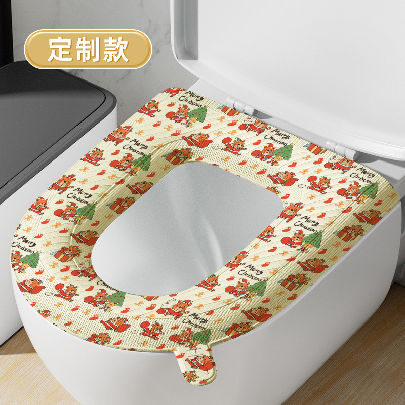 Универсальное пенопластовое кольцо для унитаза на четыре сезона, водонепроницаемая, стираемая накладка