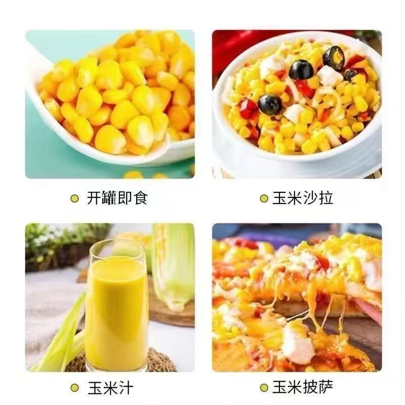 Bahrain Red Sweet Corn Grain Canned Commercial Juice 425g Instant Super Sweet Corn Grain Salad Pizza Baking Ingredients
