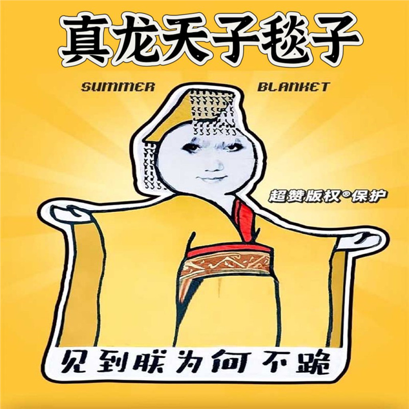 Funny blanket dormitory gift flannel lunch break funny blanket emperor see me why not kneel blanket