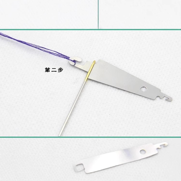 Cross stitch special stainless steel needle threading device steel sheet iron hook threading machine sewing tool needle threading Accessories Wholesale