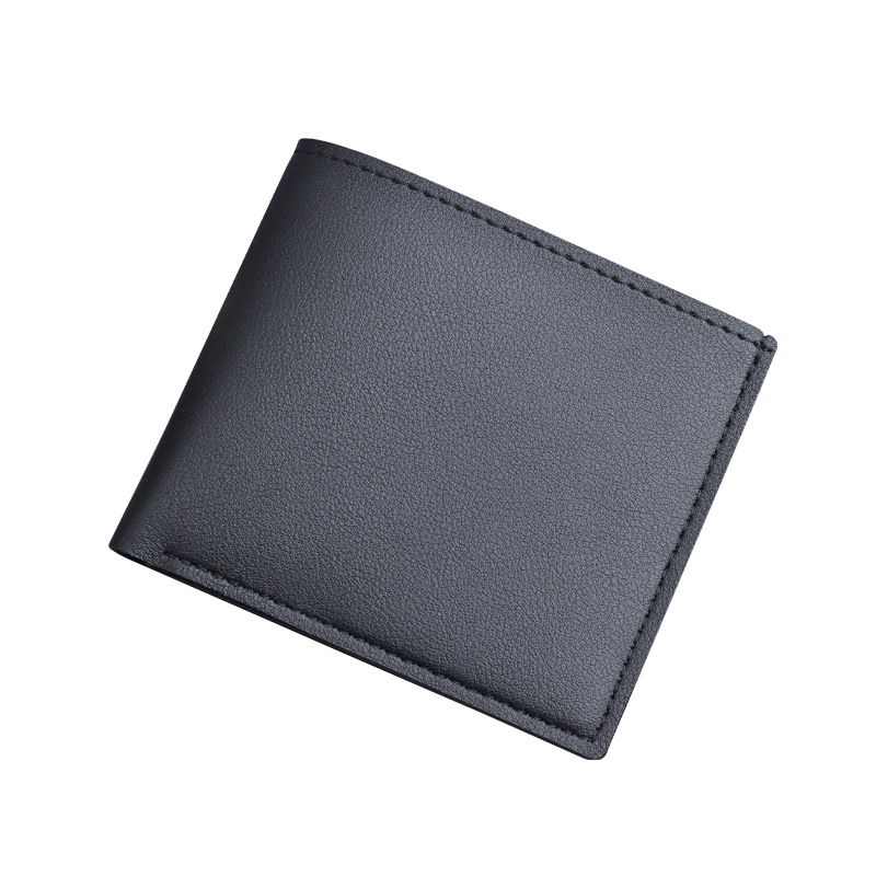 Men's short wallet men's wholesale cross-border e-commerce factory in stock men's wallet men's wallet simple without LOGO