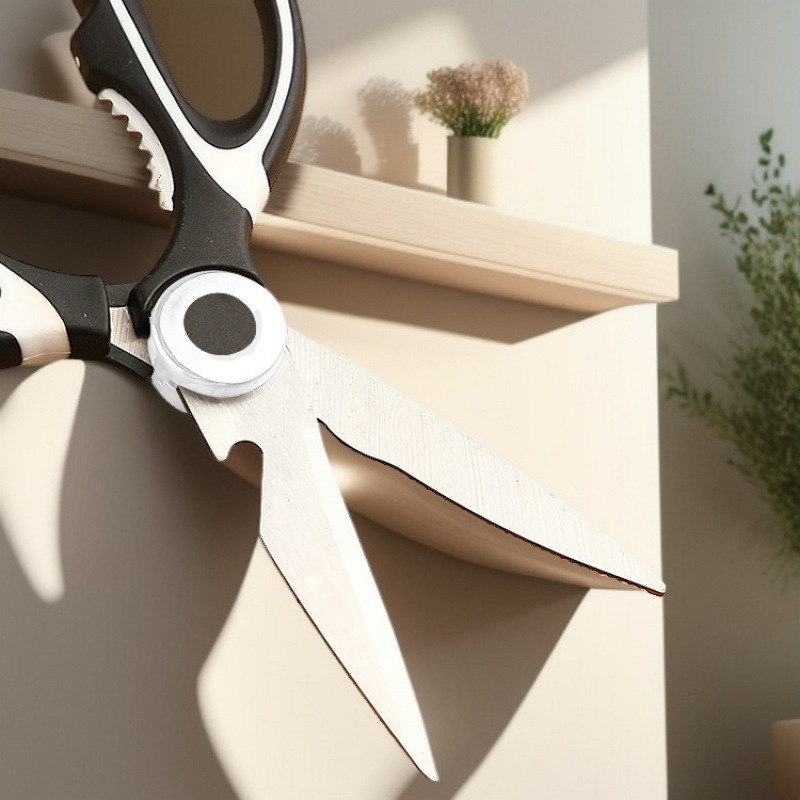 Strong chicken bone scissors kitchen household stainless steel bone scissors meat scissors multi-purpose multi-purpose labor-saving Daily fish killing scissors