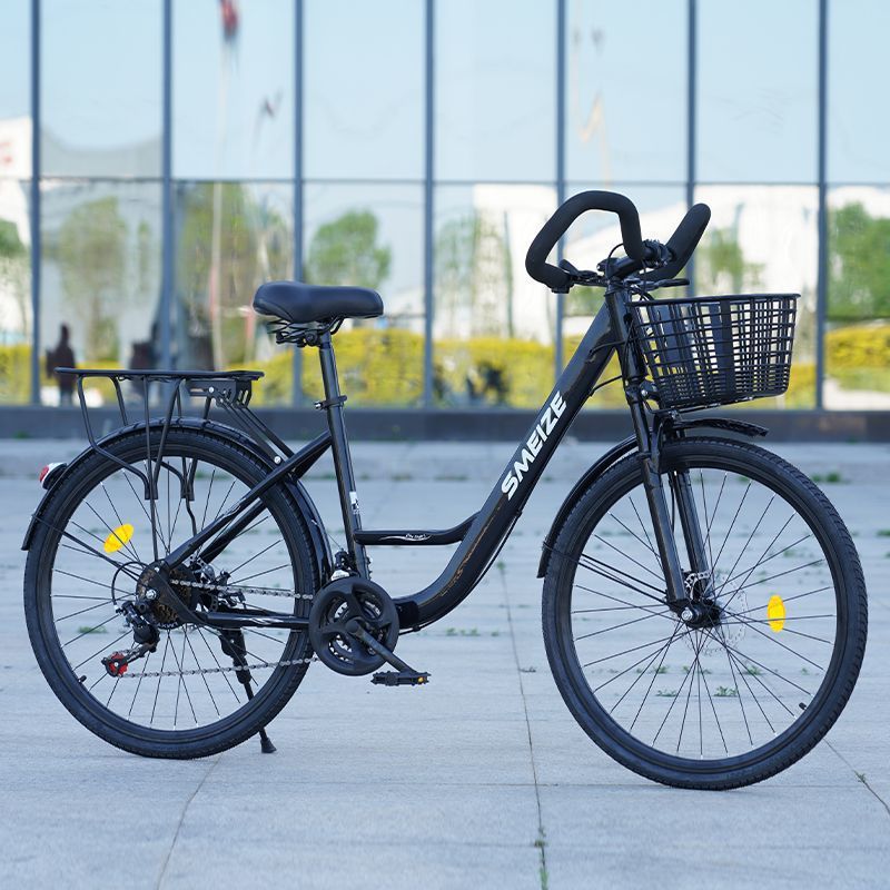 圣美泽成人长途旅行自行车变速减震蝴蝶男女26寸公路单车